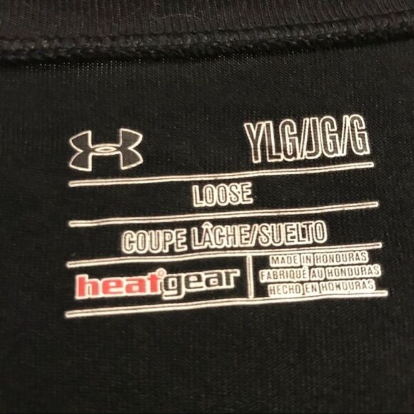 Under Armour Heat Gear Graphic Tee Neon Tee YLJ/G - Picture 4 of 6